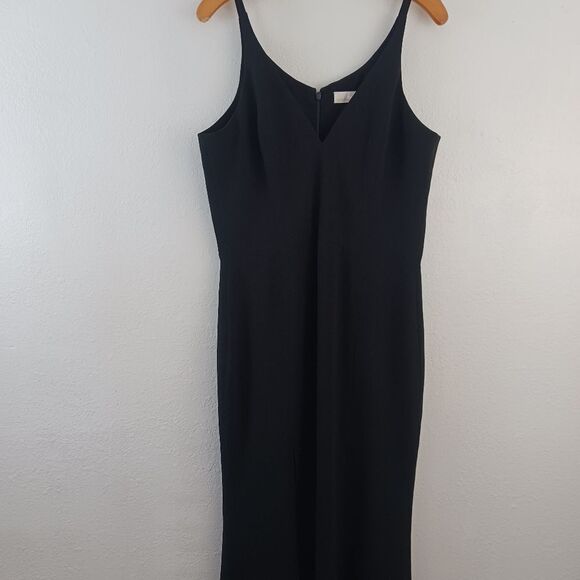 Dress the population Women's Black Iris High-Slit Evening Gown size XL - Picture 2 of 7